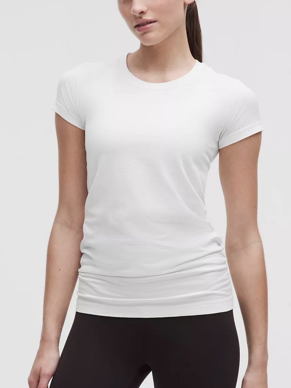 Lululemon White Swiftly Tech Short-Sleeve Shirt 2.0
Hip Length